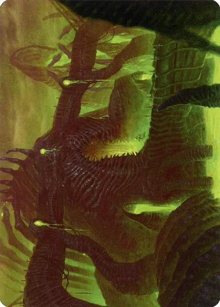 The Dross Pits // The Dross Pits, carte Magic AONE 58 — extension Phyrexia: All Will Be One Art Series
