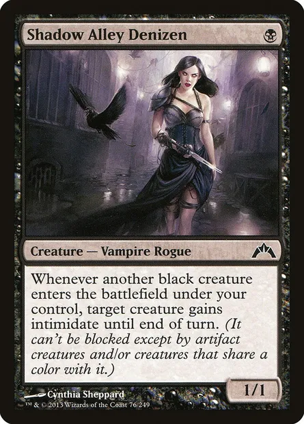 Shadow Alley Denizen, Magic card GTC 76 — Gatecrash set