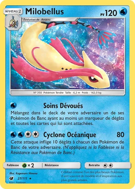 Milobellus, carte Pokémon CIN 27 — extension Invasion Carmin