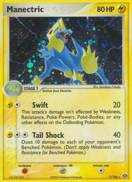 Manectric, Pokémon card EM 7 — Emerald set