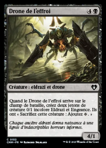 Drone de l'effroi, carte Magic CMM 152 — extension Commander Masters
