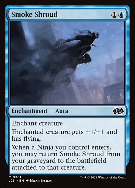Smoke Shroud, Magic card J25 361 — Foundations Jumpstart set