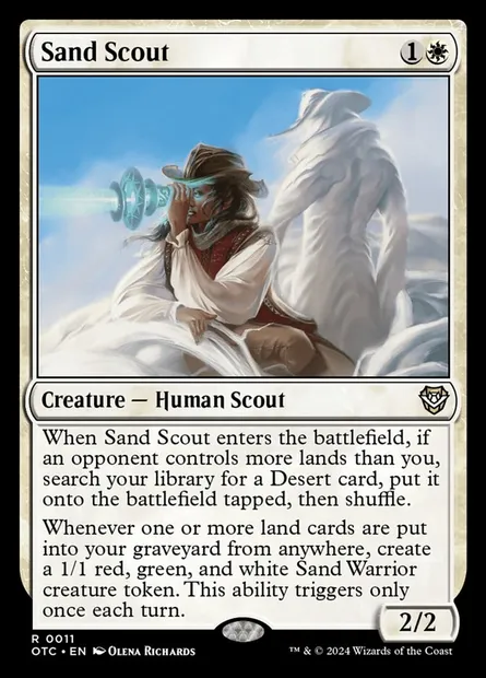 Sand Scout, Magic card OTC 11 — Outlaws of Thunder Junction Commander set