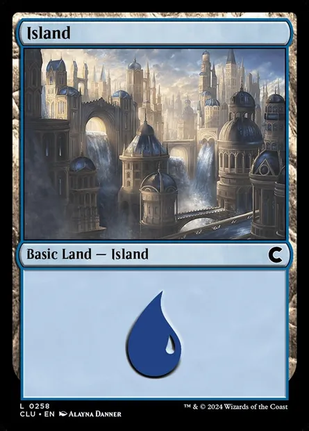Île, carte Magic CLU 258 — extension Ravnica: Clue Edition