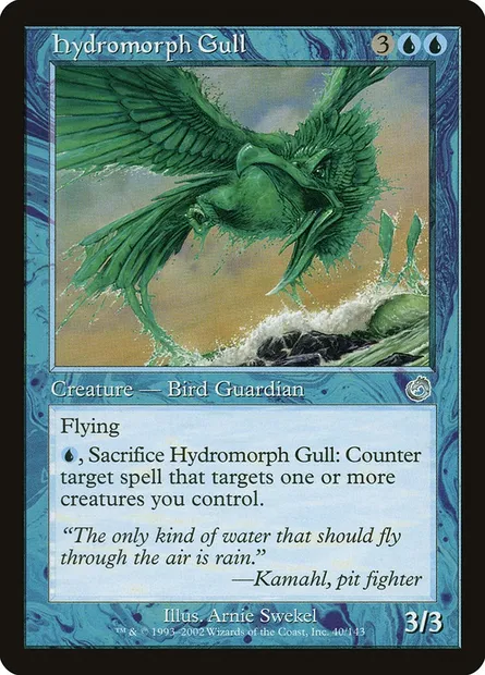 Hydromorph Gull, Magic card TOR 40 — Torment set
