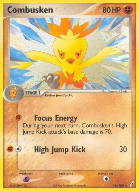 Combusken, Pokémon card CG 16 — Crystal Guardians set