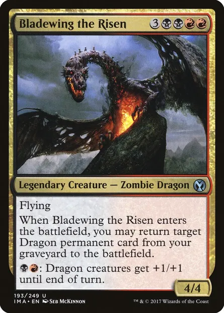 Bladewing the Risen, Magic card IMA 193 — Iconic Masters set