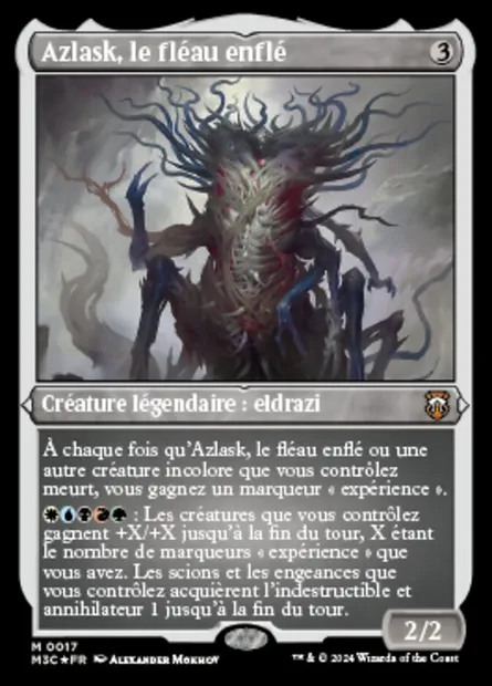 Azlask, le fléau enflé, carte Magic M3C 17 — extension Modern Horizons 3 Commander