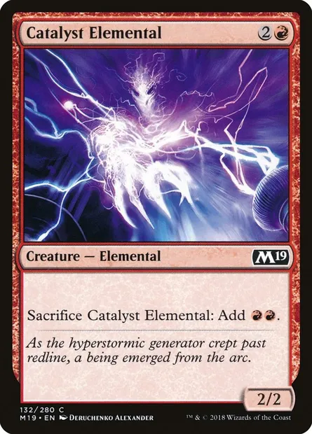 Catalyst Elemental, Magic card M19 132 — Core Set 2019 set