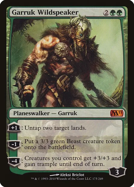 Garruk Wildspeaker, Magic card M11 175 — Magic 2011 set