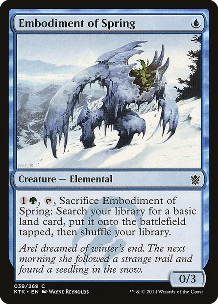 Embodiment of Spring, Magic card KTK 39 — Khans of Tarkir set