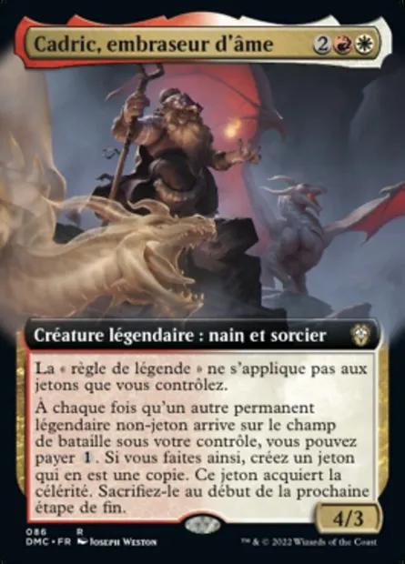 Cadric, embraseur d'âme, carte Magic DMC 86 — extension Dominaria United Commander