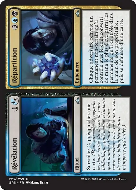 Révélation // Répartition, carte Magic GRN 223 — extension Les Guildes de Ravnica