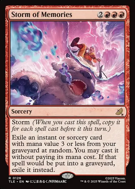 Storm of Memories, Magic card TLE 126 — Avatar: The Last Airbender Eternal set