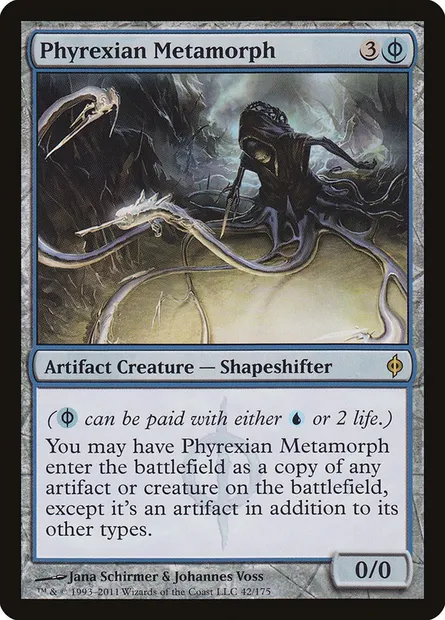 Phyrexian Metamorph, Magic card NPH 42 — New Phyrexia set