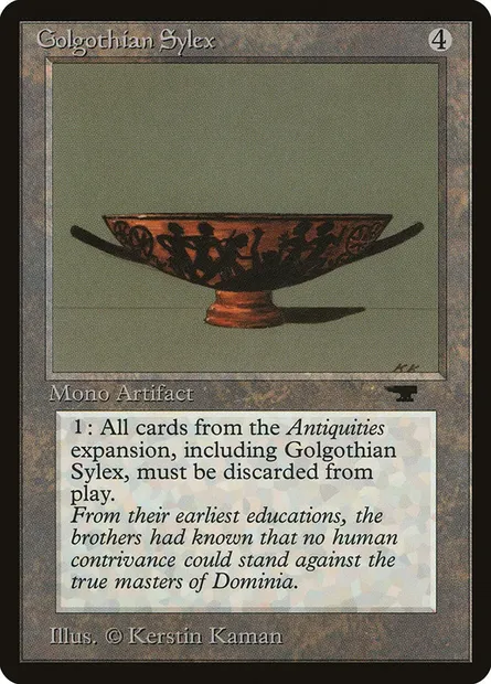 Golgothian Sylex, Magic card ATQ 51 — Antiquities set
