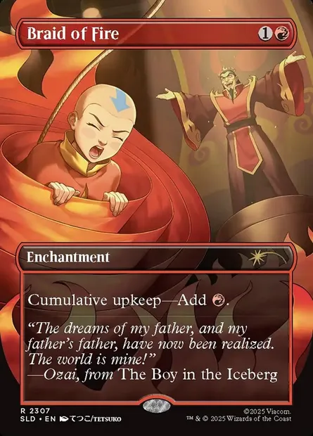 Braid of Fire, Magic card SLD 2307 — Secret Lair Drop set
