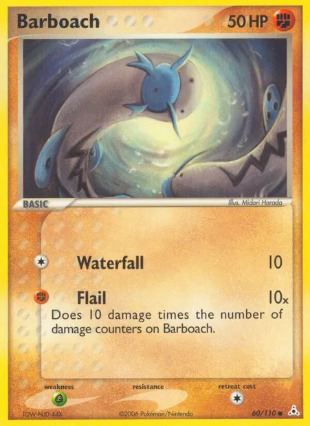 Barboach, Pokémon card HP 60 — Holon Phantoms set