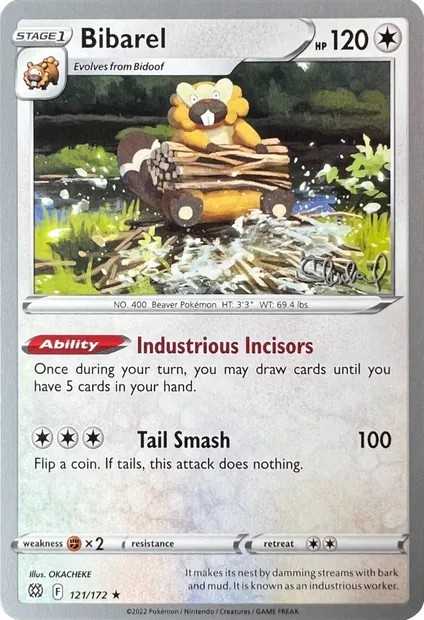 Bibarel, Pokémon card WCD22 121 — World Championship Decks 2022 set