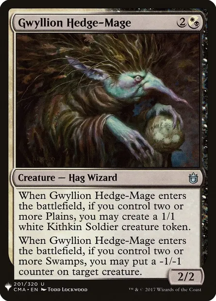 Gwyllion Hedge-Mage, Magic card PLST CMA-201 — The List set