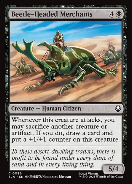 Beetle-Headed Merchants, Magic card TLA 86 — Avatar: The Last Airbender set