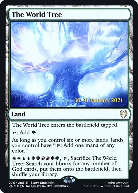 The World Tree, Magic card PKHM 275s — Kaldheim Promos set