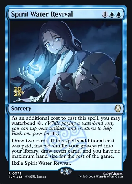 Réanimation de l'eau des esprits, carte Magic PTLA 73s — extension Avatar: The Last Airbender Promos
