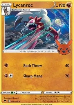 Lougaroc, carte Pokémon TOT23 095 — extension Trick or Trade 2023