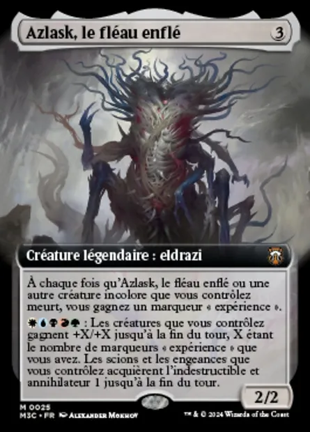 Azlask, le fléau enflé, carte Magic M3C 25 — extension Modern Horizons 3 Commander