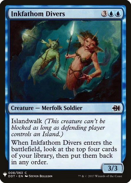 Inkfathom Divers, Magic card PLST DDT-8 — The List set