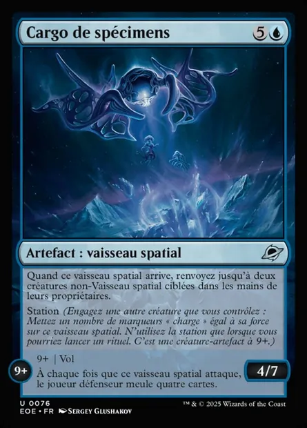 Cargo de spécimens, carte Magic EOE 76 — extension Edge of Eternities