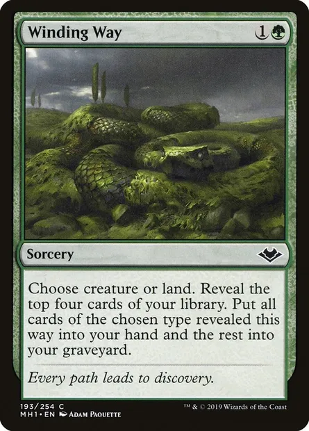 Winding Way, Magic card MH1 193 — Modern Horizons set