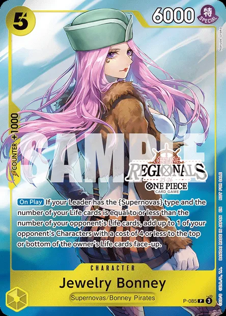 Jewelry Bonney, One Piece card P-085 — Promotion card set