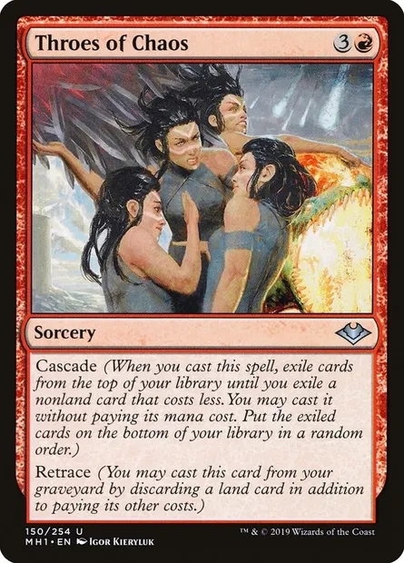 Throes of Chaos, Magic card MH1 150 — Modern Horizons set