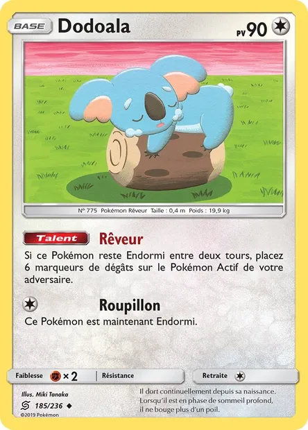 Dodoala, carte Pokémon UNM 185 — extension Harmonie des Esprits
