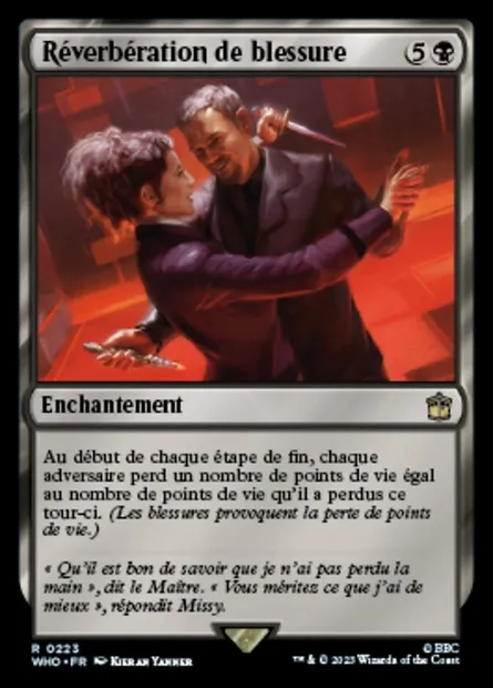 Réverbération de blessure, carte Magic WHO 223 — extension Doctor Who