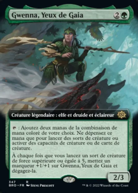 Gwenna, Yeux de Gaia, carte Magic BRO 347 — extension La Guerre Fratricide