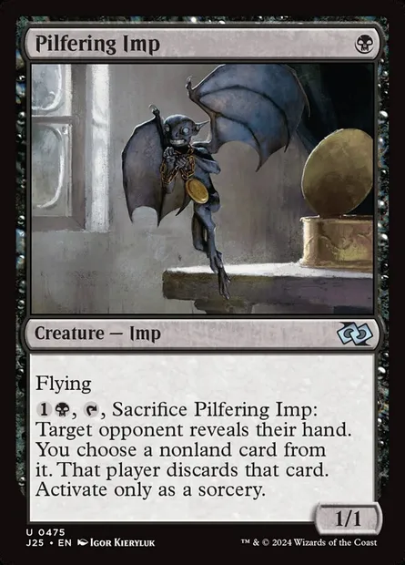 Pilfering Imp, Magic card J25 475 — Foundations Jumpstart set