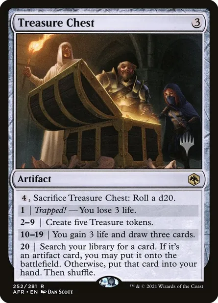 Treasure Chest, Magic card PAFR 252p — Adventures in the Forgotten Realms Promos set