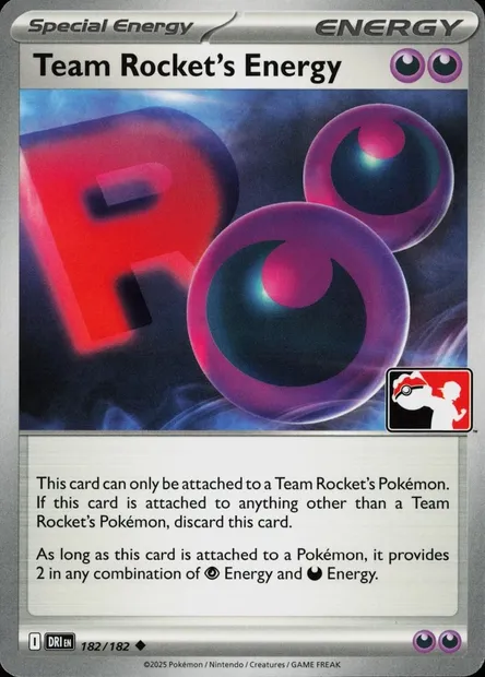 Team Rocket's Energy, Pokémon card PPS 182-2 — Play! Pokémon Prize Pack Series set