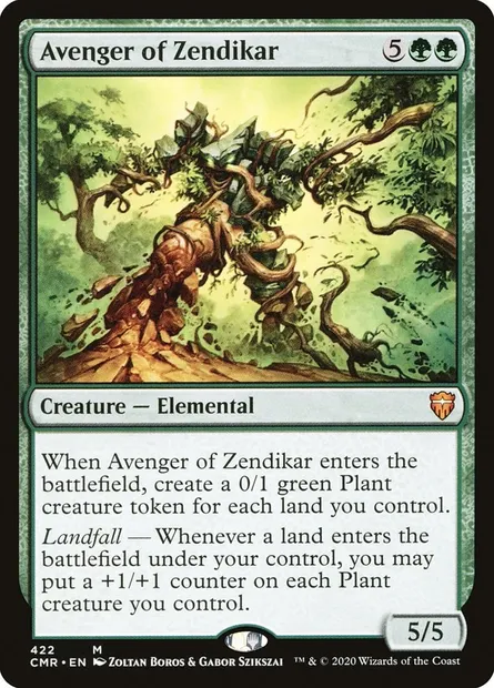 Avenger of Zendikar, Magic card CMR 422 — Commander Legends set
