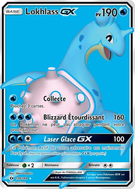 Lokhlass GX, carte Pokémon SUM 139 — extension Soleil et Lune