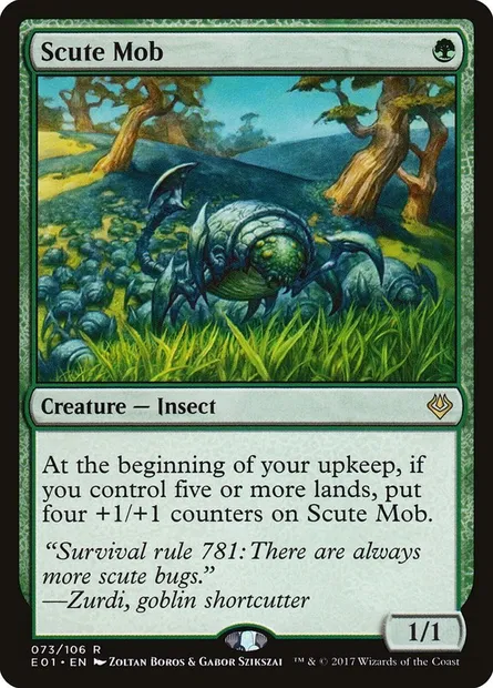Scute Mob, Magic card E01 73 — Archenemy: Nicol Bolas set