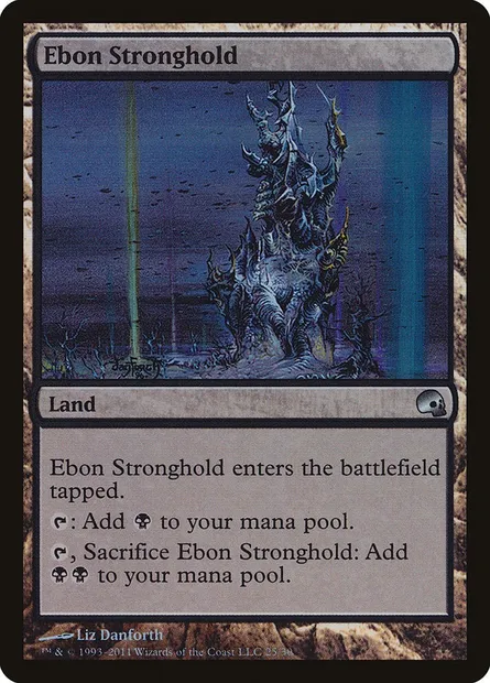 Ebon Stronghold, Magic card PD3 25 — Premium Deck Series: Graveborn set