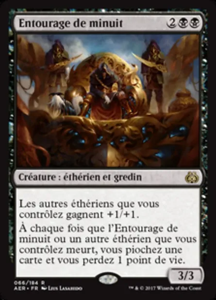 Entourage de minuit, carte Magic AER 66 — extension La révolte éthérique