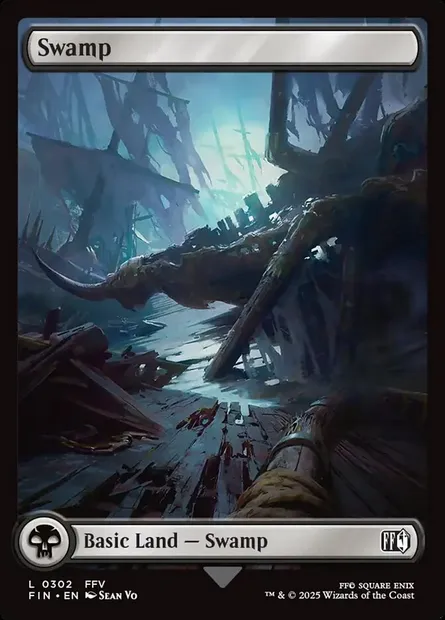 Swamp, Magic card FIN 302 — Final Fantasy set