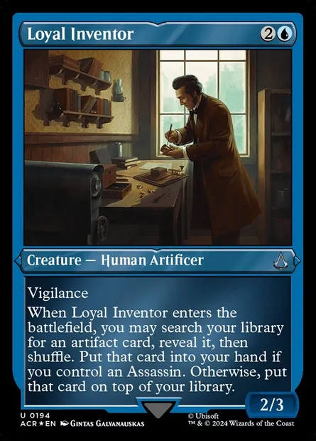 Loyal Inventor, Magic card ACR 194 — Assassin's Creed set