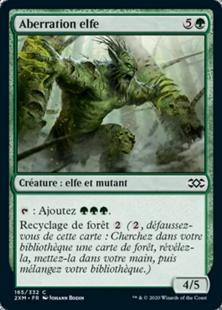 Aberration elfe, carte Magic 2XM 165 — extension Double Masters