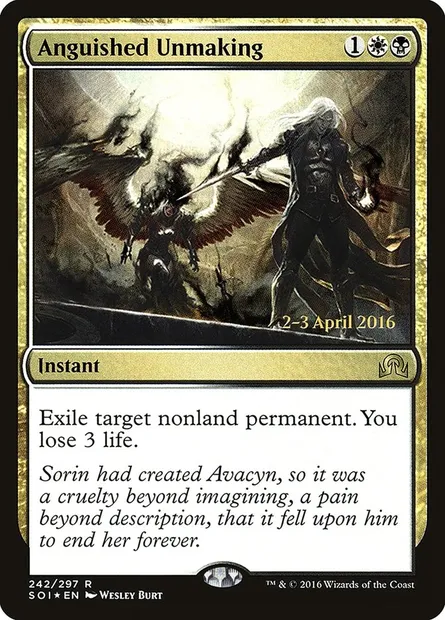 Annulation angoissée, carte Magic PSOI 242s — extension Shadows over Innistrad Promos