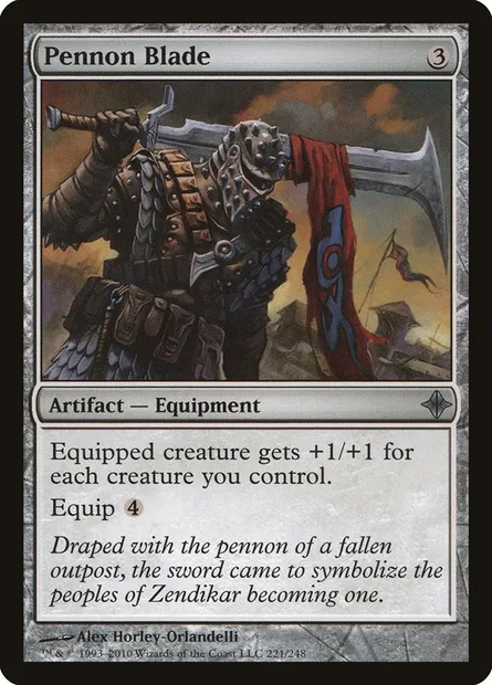 Pennon Blade, Magic card ROE 221 — Rise of the Eldrazi set